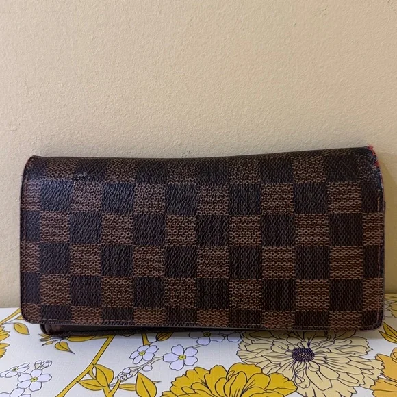 Louis Vuitton PROJECT Brown Checkered Custom Wallet with initial KY Authentic - Picture 16 of 16